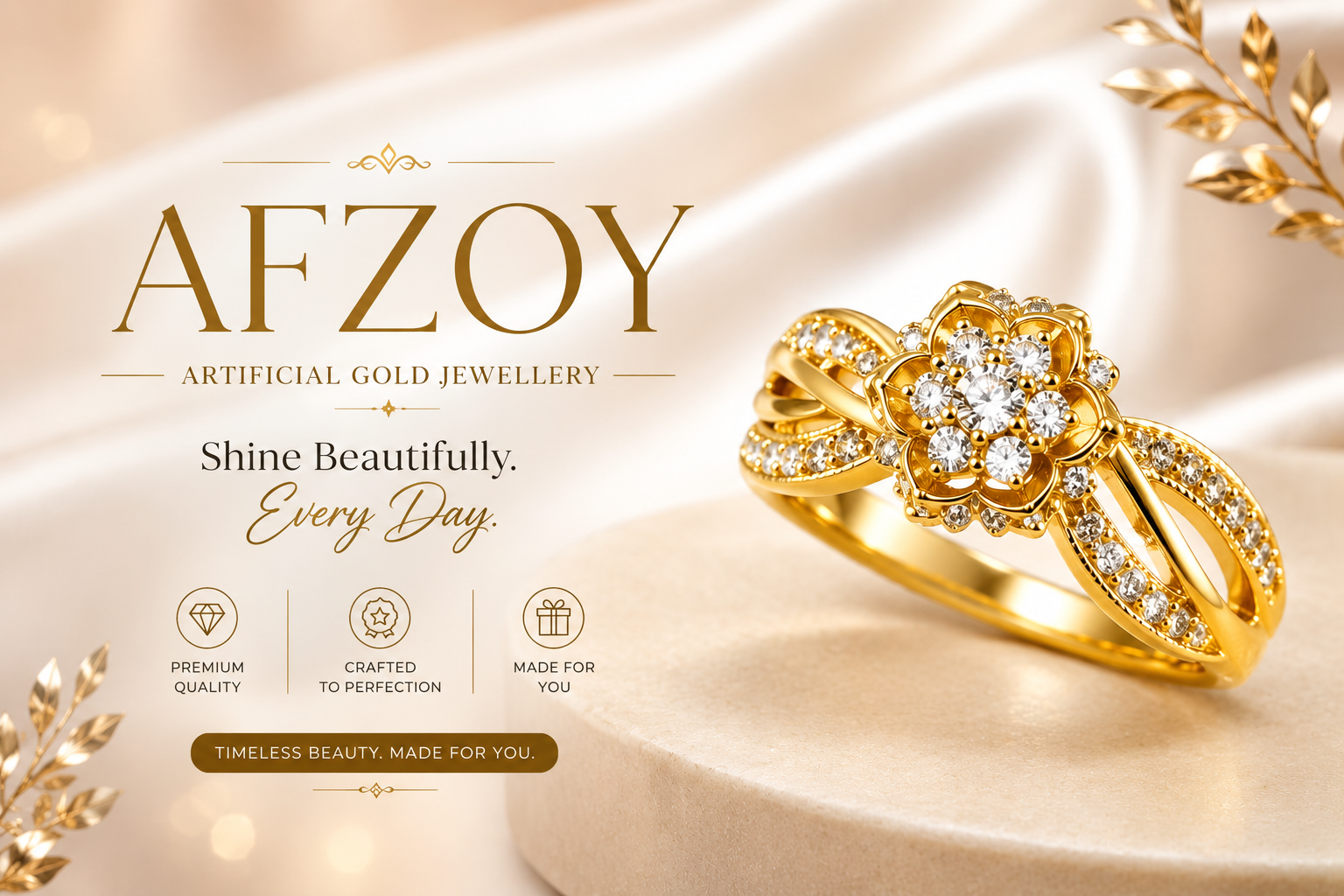 Luxury Artificial Gold Jewellery - Afzoy Jewelry Collection